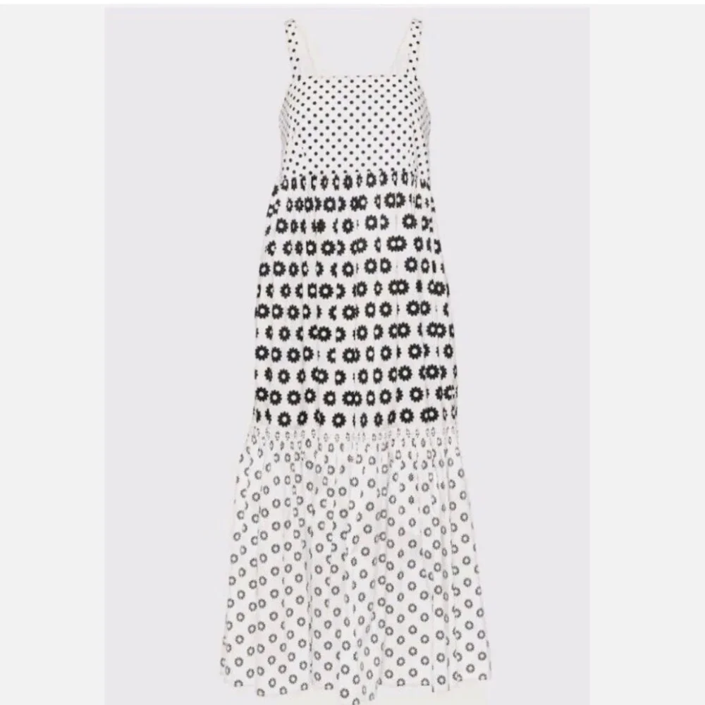 🌼 SOLD - Tory Burch Mod Dot Patchwork Midi Dress – Size 4 🌼 - Picture 6 of 10